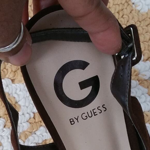 G by Guess Brown Cavion Platform Heels Size 9M - Picture 7 of 8